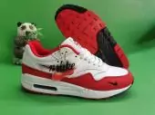 nike air max 1 premium homme 87 nike logo red white